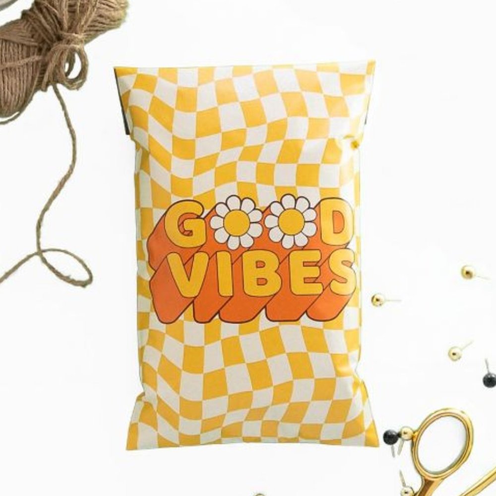 Good Vibes Poly Mailers 6x9 Pack of 50